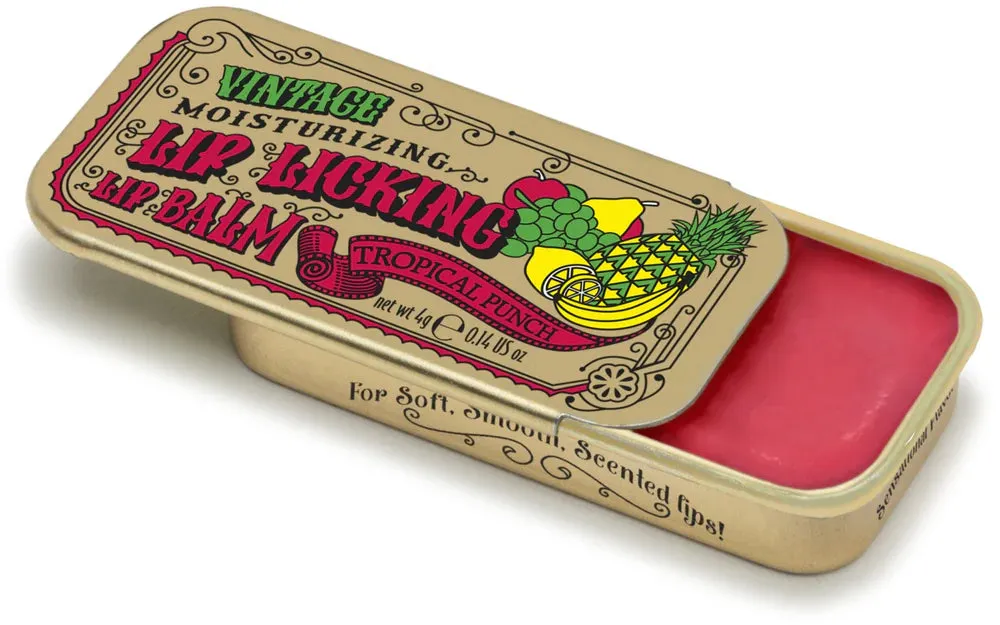 Lip Licking Lip Balm - Vintage Slider Tin