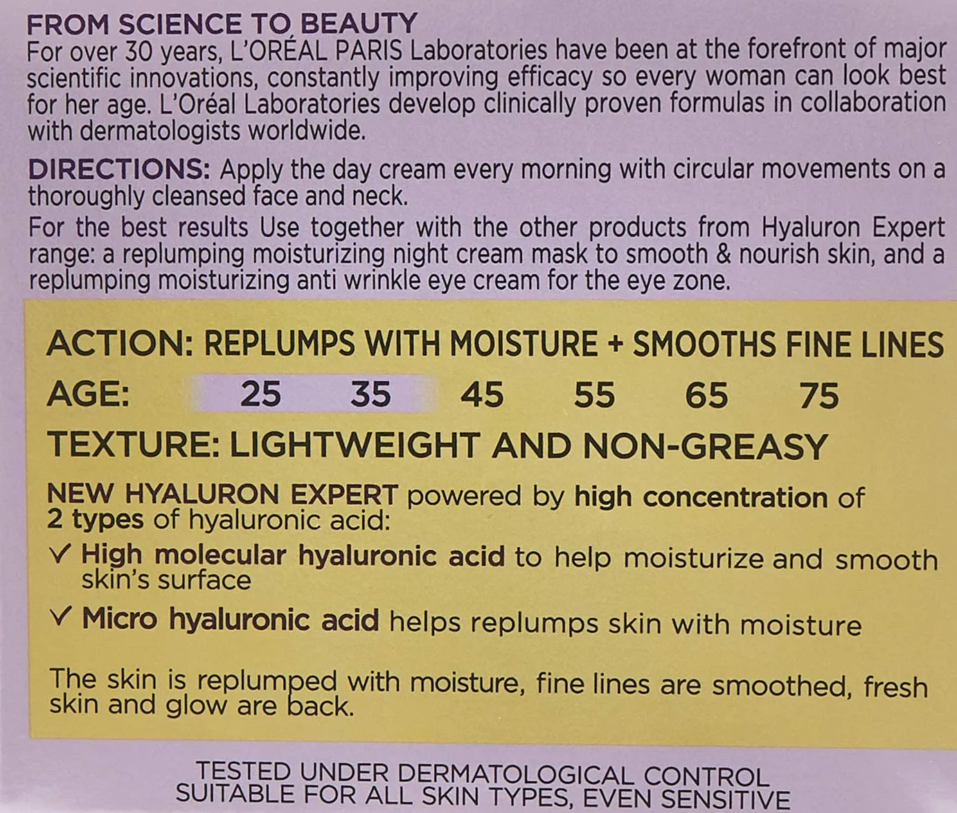 LOreal Paris Hyaluron Expert Replumping Moistuizing Day Cream