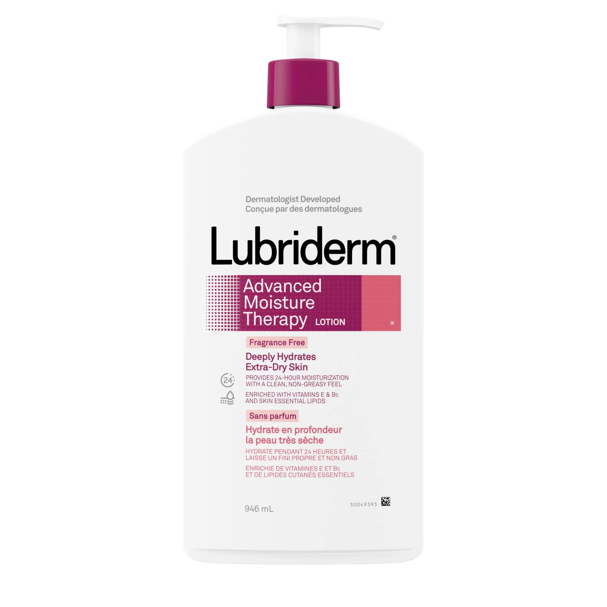 Lubriderm Original Body   Face Wash, Hydrating Body Wash   Moisturizing Facial Cleanser with Pro-Ceramide & Shea Butter to Gently Cleanse, Light Fragrance & Hypoallergenic, 473mL