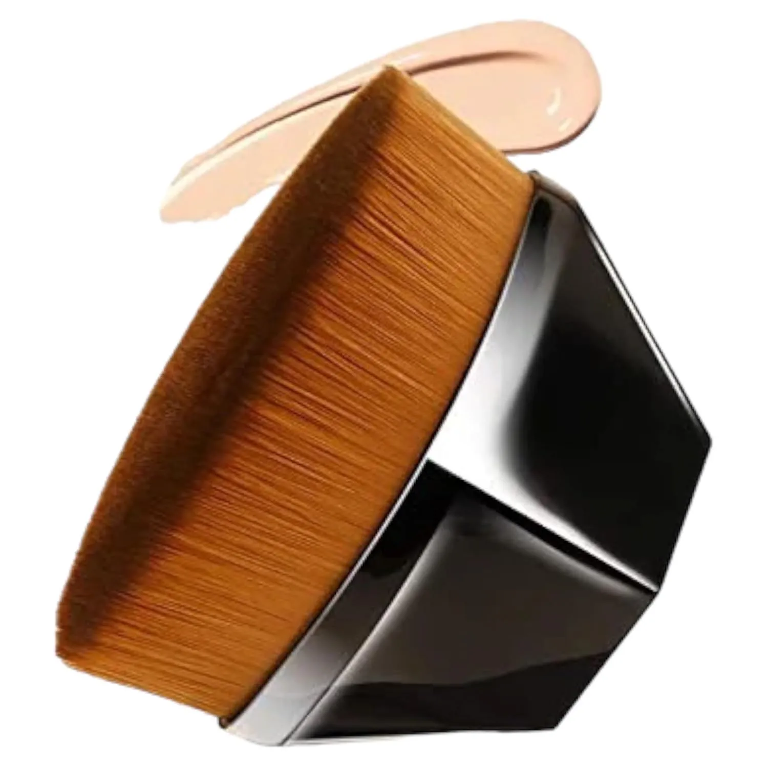 LUCKY LAMA Kabuki Makeup Foundation, BB Cream, CC Cream, Powder, Primer, Moisturiser, Contour, Bronzer Blending Brush for Face and Body., Black