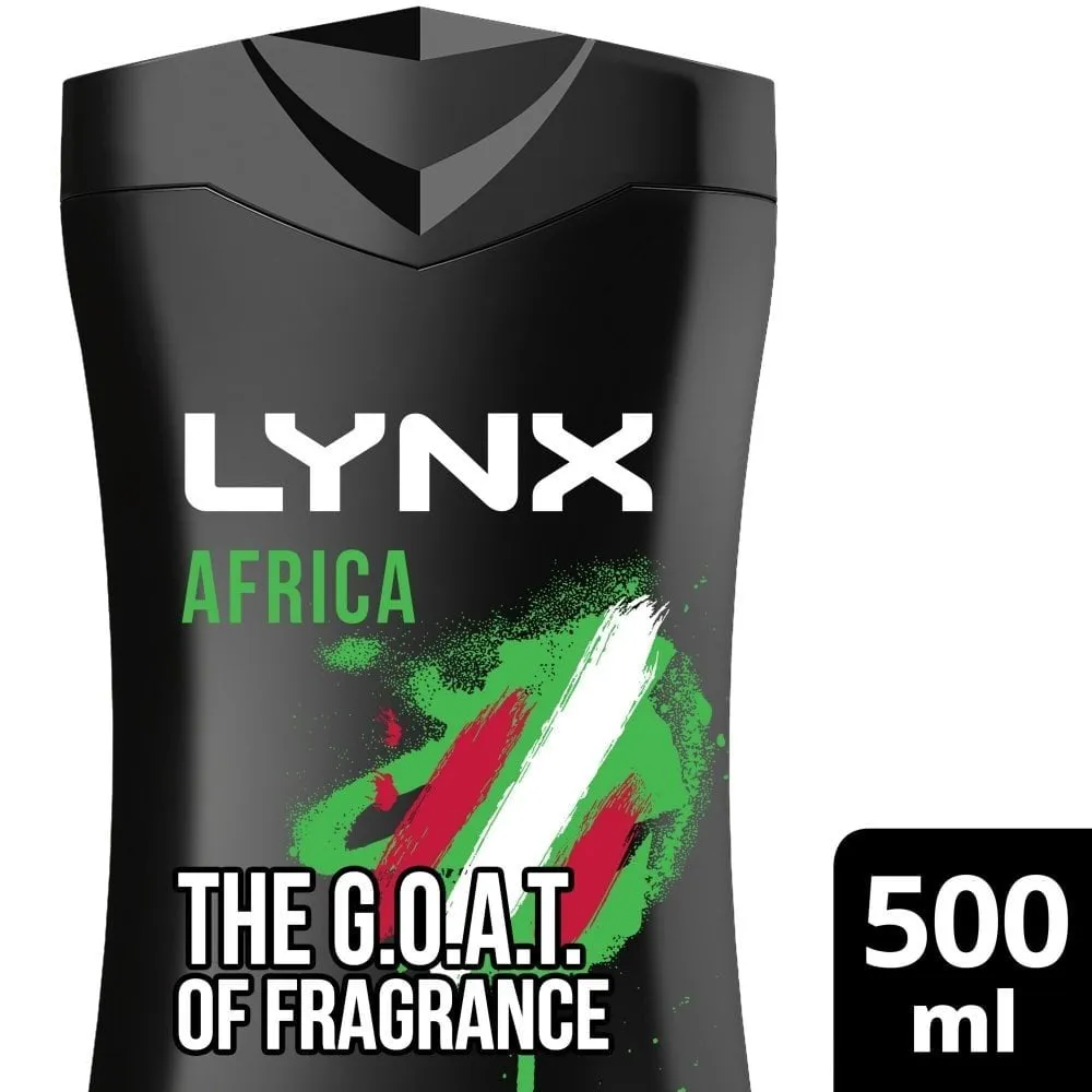 Lynx XXL Africa Shower Gel Trio 3 x 500ml