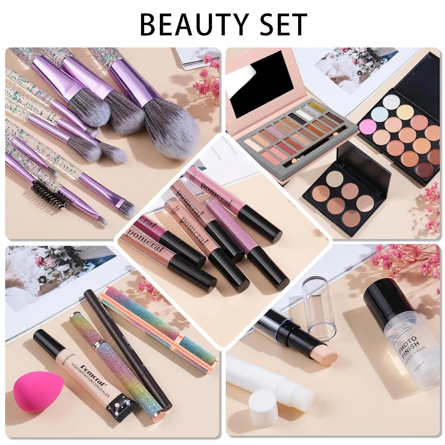 Makeup Kit For Women Full Kit All in One Makeup Set For Teens Girls Beginner With Concealer Eyeshadow Palette Lip gloss Set Make Up Kits For Adult Travel Bag Holiday Gift Set