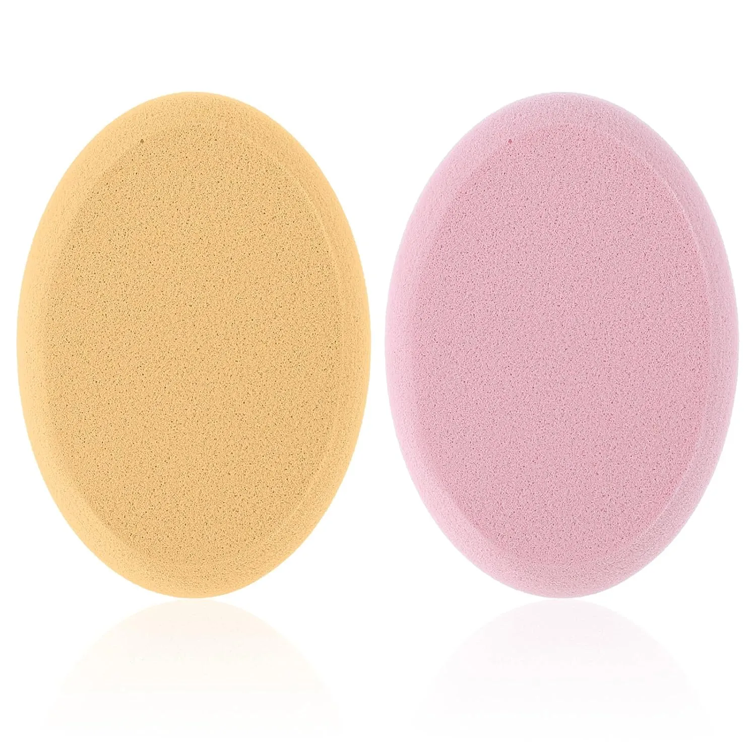 Makeup Sponge, 2PCS Oval Puff Make-up Egg Air Cushion Puff Beauty Egg Professional Foundation Sponge Wet and Dry for Eye Foundation Application Cheeks