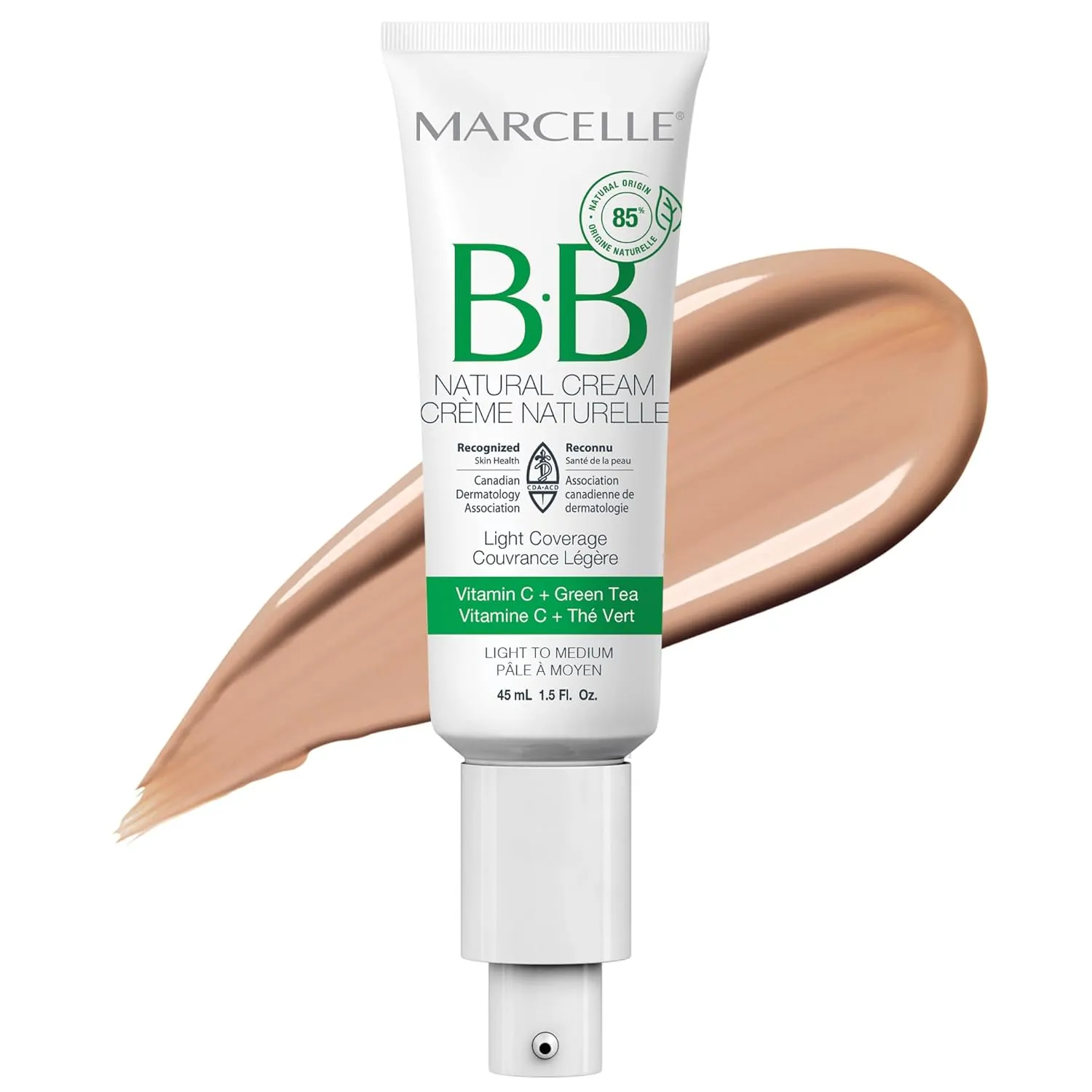 Marcelle BB Natural Cream, Light to Medium, 1.5 Ounces