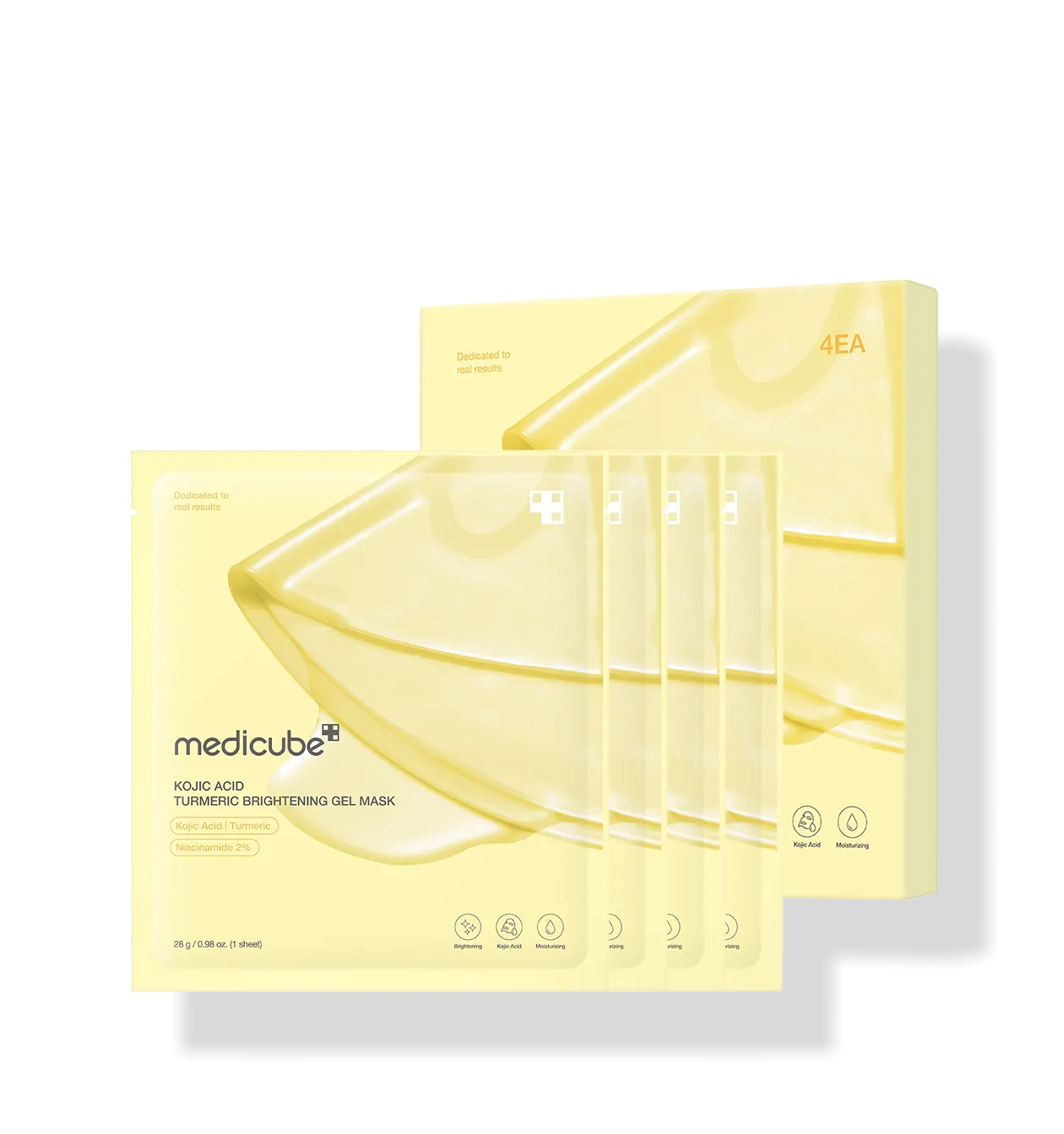 medicube Kojic Acid Turmeric Brightening Gel Mask x 4
