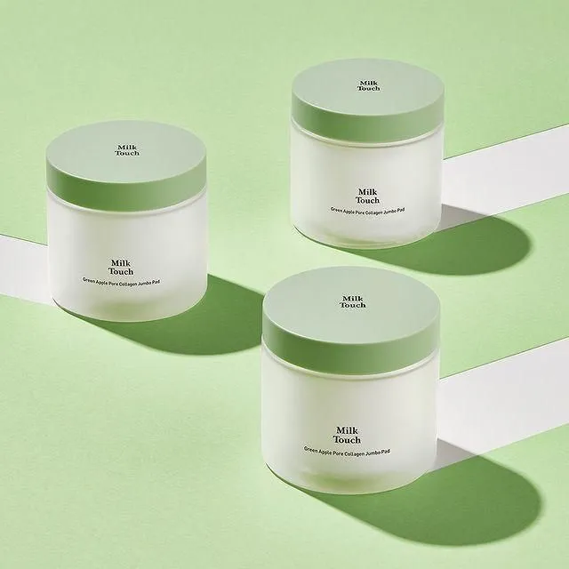 Milk Touch Green Apple Pore Collagen Jumbo Pad 60pcs 130ml