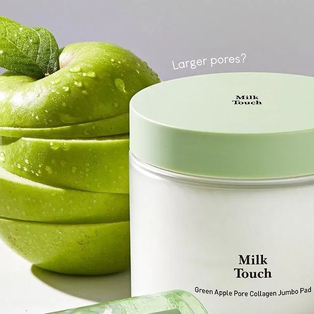 Milk Touch Green Apple Pore Collagen Jumbo Pad 60pcs 130ml