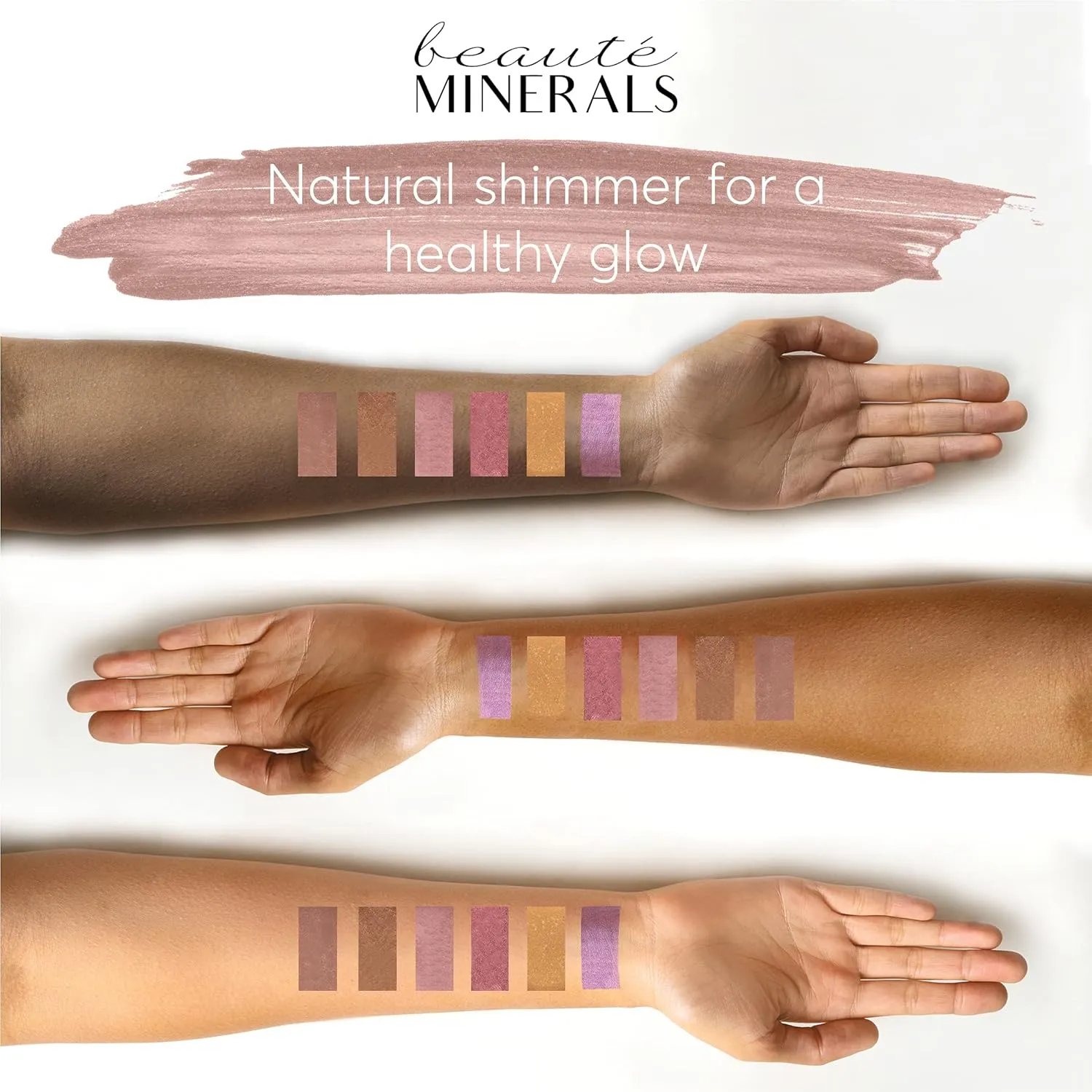 Mineral Blush Powder by Beaut Minerals | Gluten Free Pressed Powder Blush Makeup: Natural Makeup Contour, Blush and Highlighter Palette for Glowing Skin, Lip and Cheek Tint in Natural Radiance