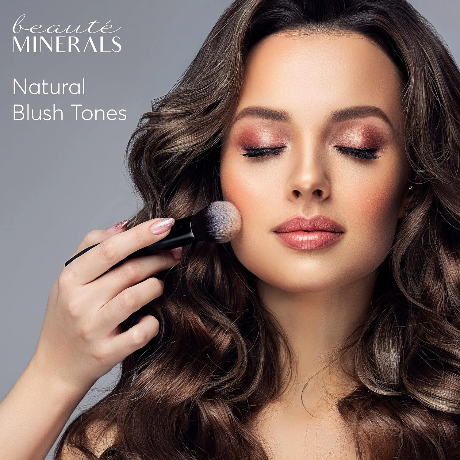 Mineral Blush Powder by Beaut Minerals | Gluten Free Pressed Powder Blush Makeup: Natural Makeup Contour, Blush and Highlighter Palette for Glowing Skin, Lip and Cheek Tint in Natural Radiance