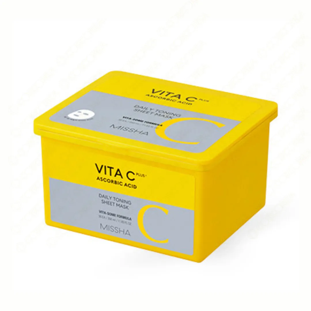 Missha Vita C Plus Daily Toning Sheet Mask 30sheet