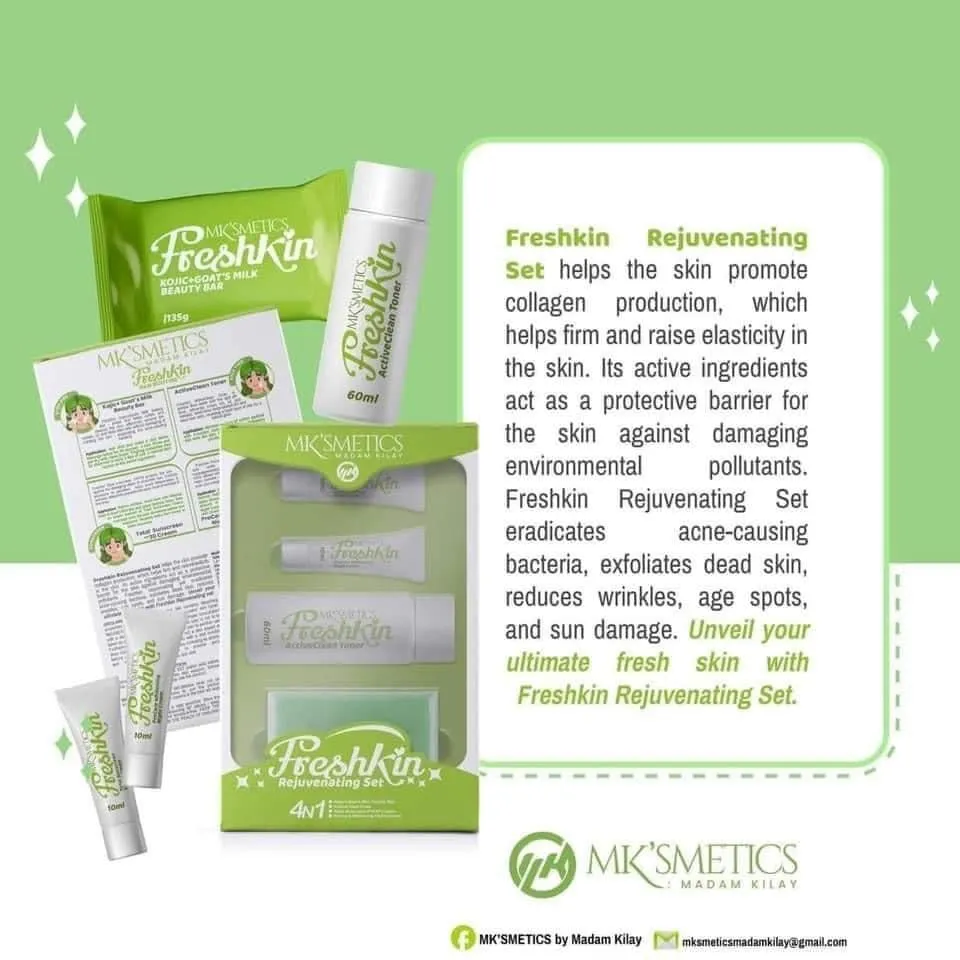 MK’SMETICS  FreshKin Rejuvenating set - Madam Kilay 4 in 1 Set