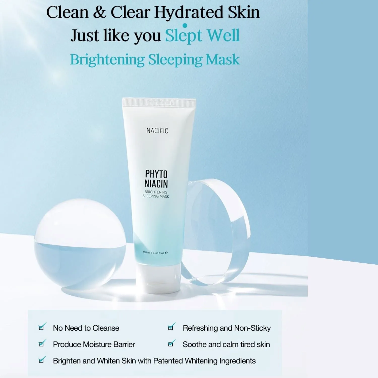 NACIFIC Phyto Niacin Brightening Sleeping Mask 100ml (5% Niacinamide)