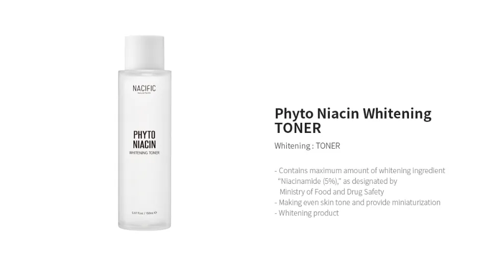 Nacific Phyto Niacin Whitening Toner 5.07 oz / 150 ml