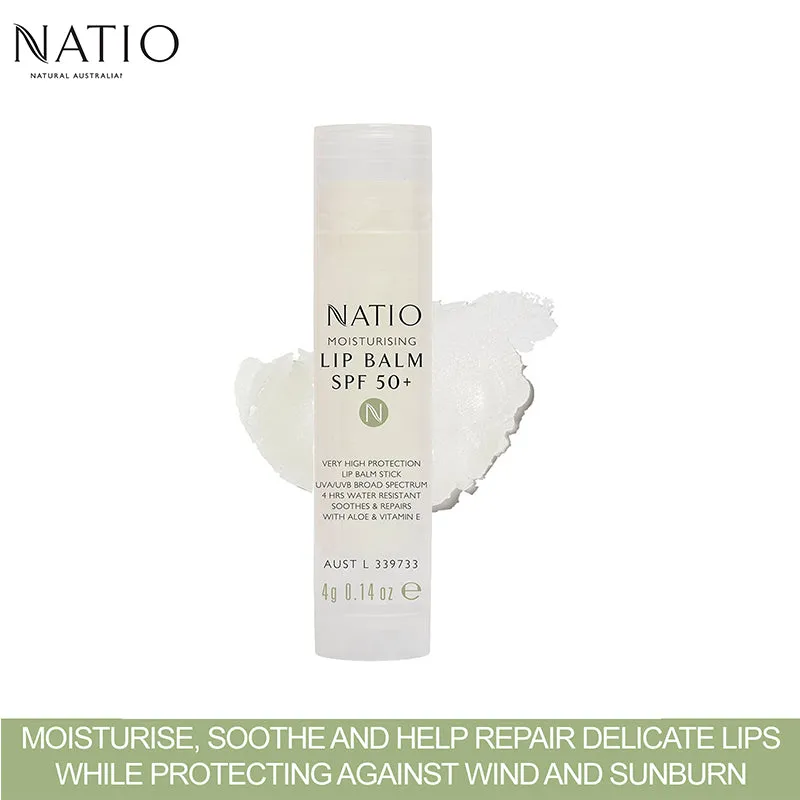 Natio Moisturising Lip Balm SPF 50 , 4g