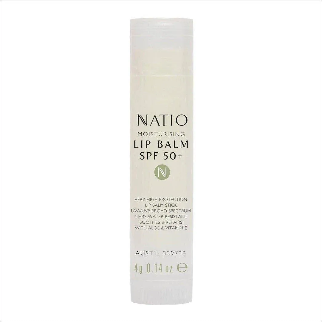 Natio Moisturising Lip Balm  SPF 50  4g