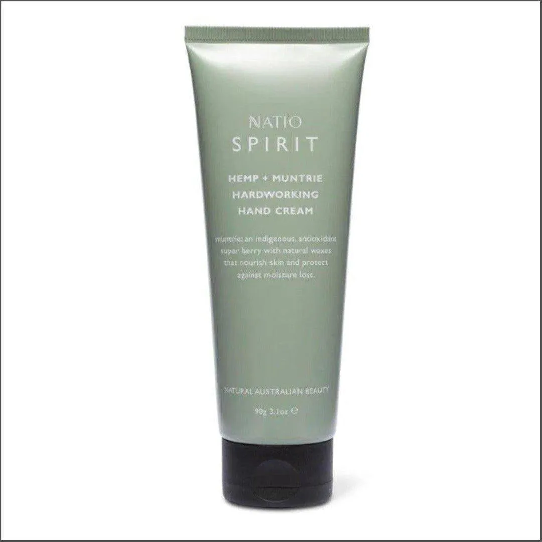 Natio Spirit Hemp &  Muntrie Hardworking Hand Cream 90g