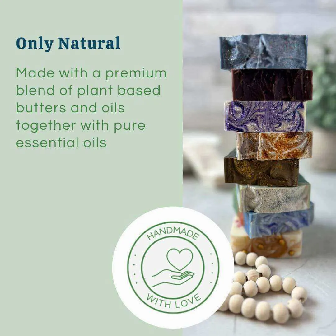 Natural Charcoal Peppermint Tea Tree Soap | Handmade Detox Cleanser