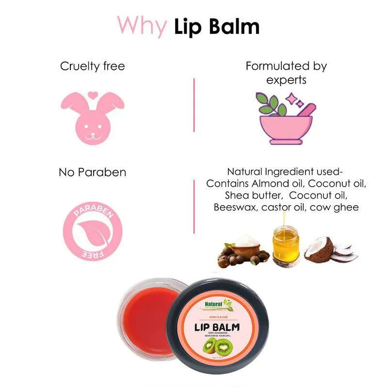 Natural Health and Herbal products Kiwi Citrus Lip Balm: Keep bright Lips Soft  Stylish Long Lasting Moisturization 12 Hrs Miniaturization, Long Lasting, Romantic, Kissable, Smooth Enriched, Care- 8g