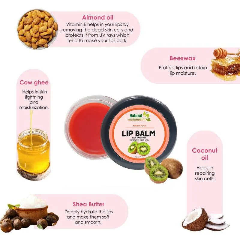 Natural Health and Herbal products Kiwi Citrus Lip Balm: Keep bright Lips Soft  Stylish Long Lasting Moisturization 12 Hrs Miniaturization, Long Lasting, Romantic, Kissable, Smooth Enriched, Care- 8g