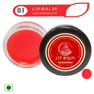 Natural Health and Herbal products Water-Melon Splash Lip Therapy Hydration and Flavor Long Lasting Moisturization 12 Hrs Miniaturization, Long Lasting, Romantic, Kissable, Smooth Enriched, Care- 8g