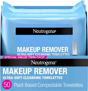 Neutrogena Cleansing Fragrance Free Makeup Remover Face Wipes, Cleansing Facial