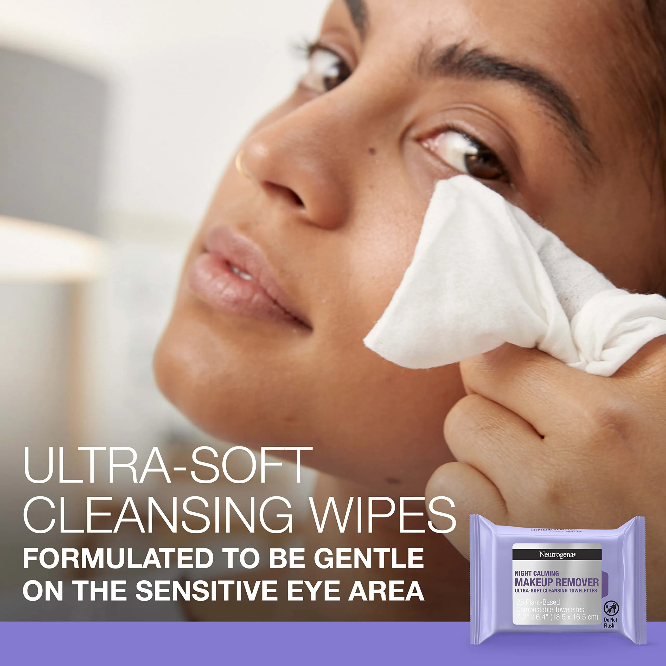 Neutrogena Night Calming Cleansing Towelettes, 25 ct