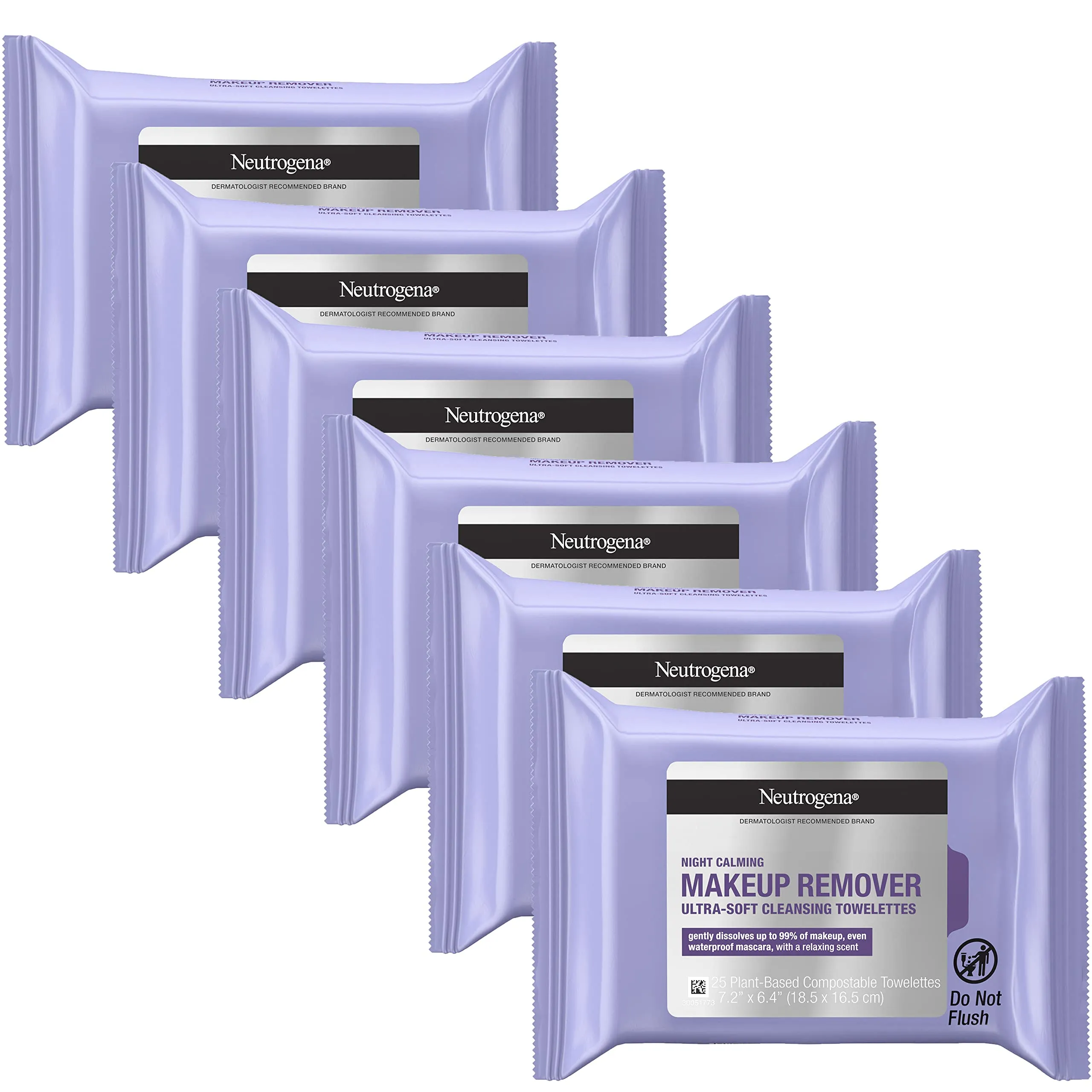 Neutrogena Night Calming Cleansing Towelettes, 25 ct