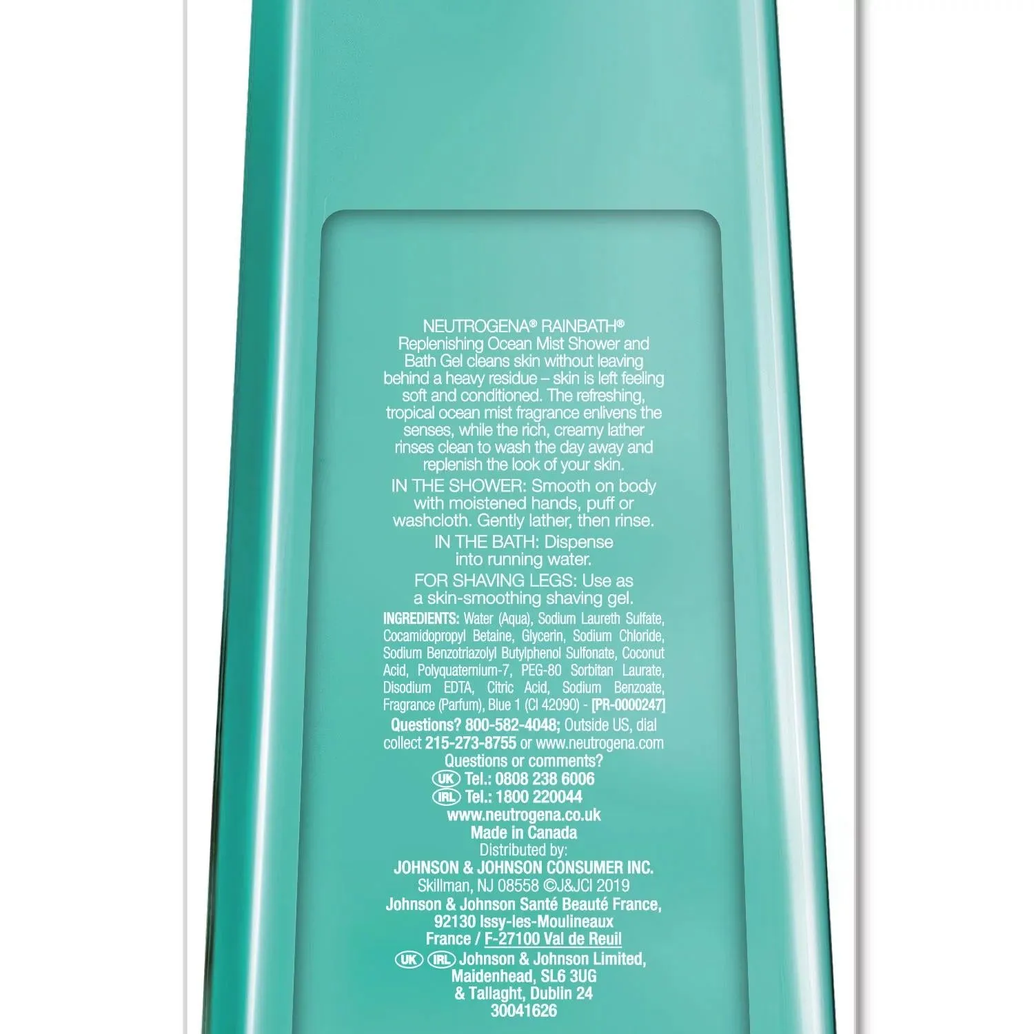 Neutrogena Rainbath Replenishing Shower Gel, Ocean Mist, 40 fl. oz.