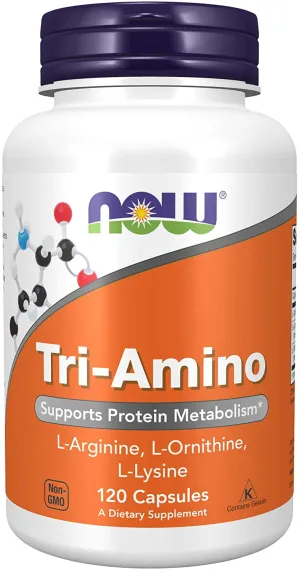 NOW Foods Tri-Amino, 120 Capsules