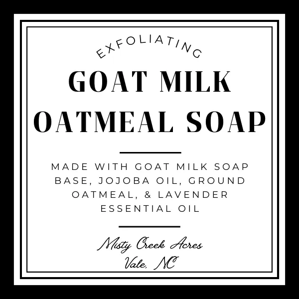 Oatmeal Lavender Goat Milk Soap - Natural, Detergent-Free