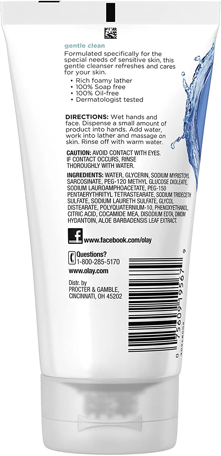 Olay Cleanse Gentle Clean Foaming Face Cleanser, 5 oz