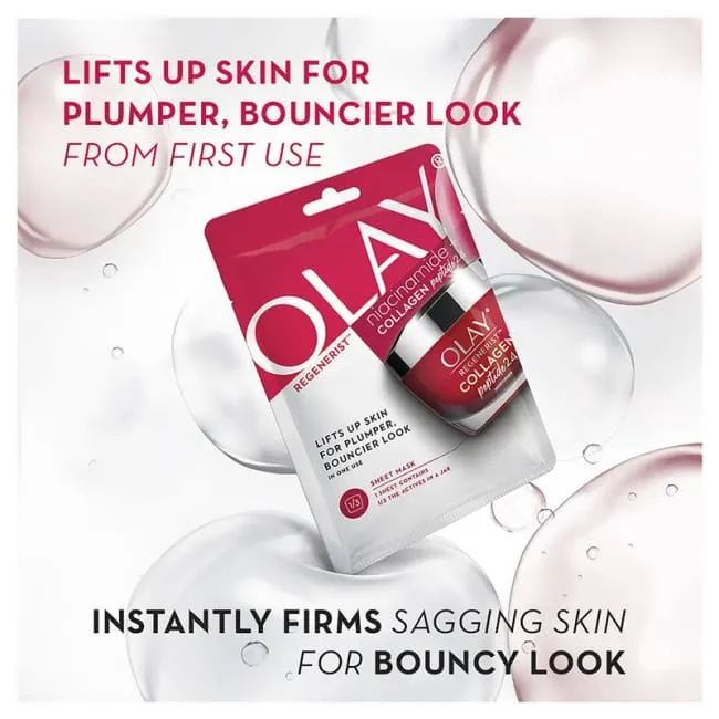 Olay Regenerist Niacinamide   Collagen Peptide24 Sheet Mask
