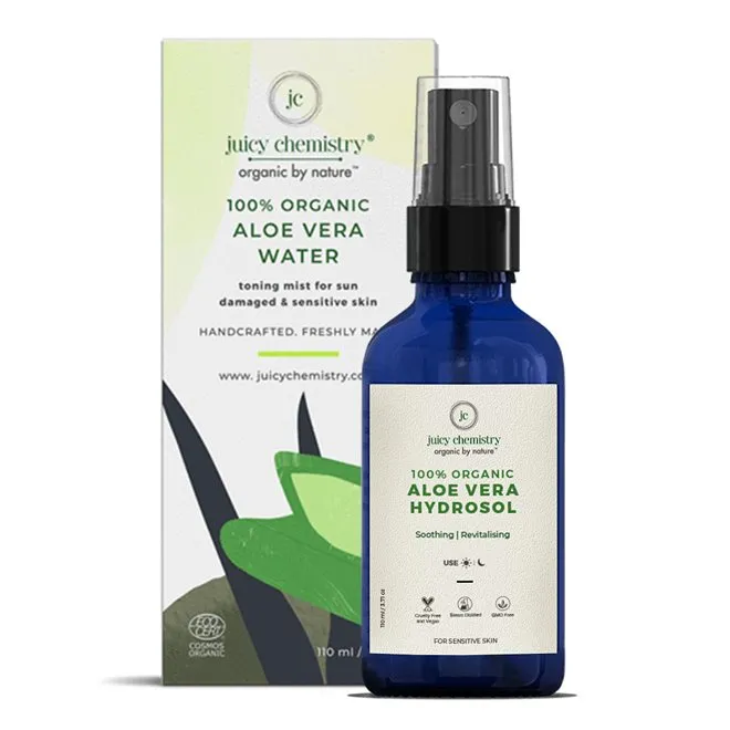 Organic Aloe Vera Toning Mist For Sun Damaged & Sensitive Skin - 110ml