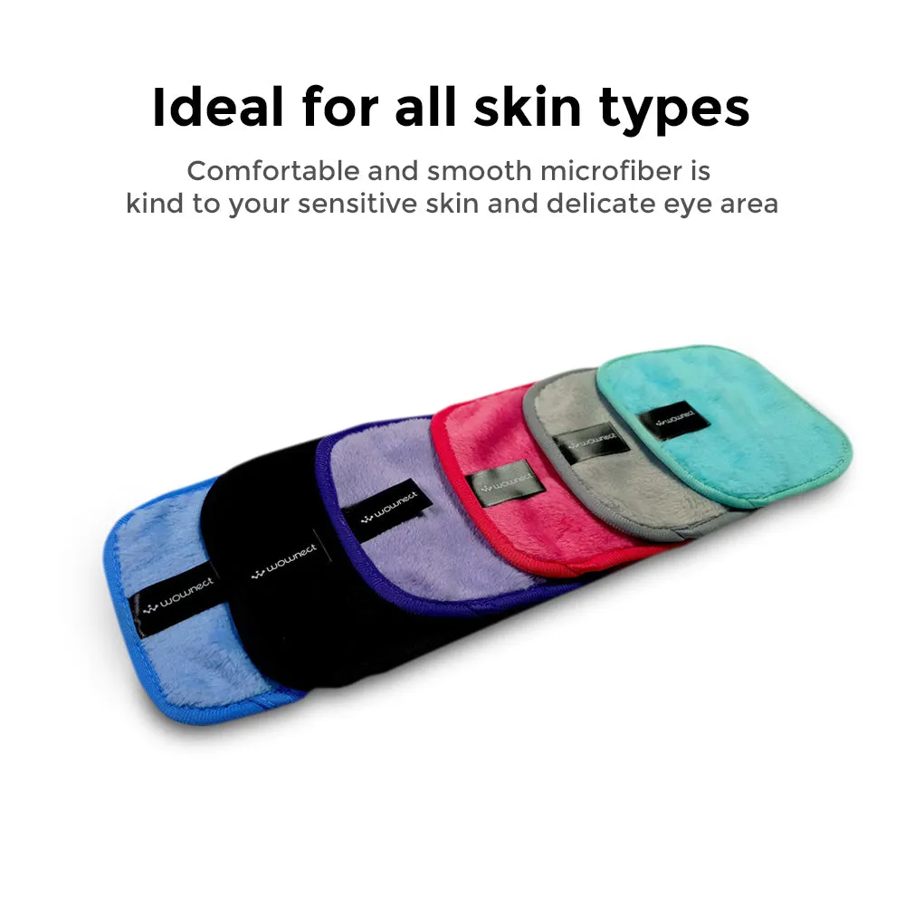 Pack Of 4 - Makeup Remover Cloth Soft Microfiber Reusable Facial Cleansing Towel- Muti Color
