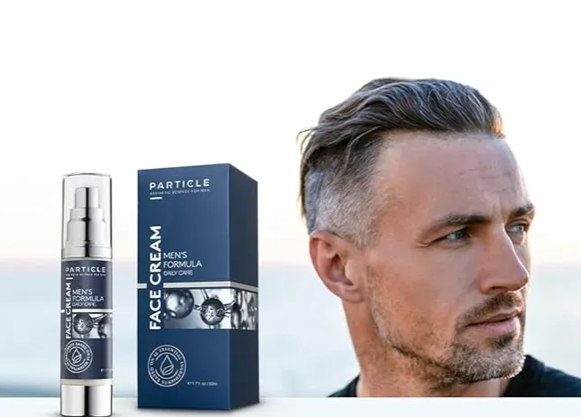 Particle Mens Face Cream - 6 in 1 Mens Face Moisturizer (1.7 Oz) - Eye Bags Treatment & Face Lotion for Men - Mens Anti Aging Cream - Wrinkle & Dark Spots Mens Face Cream, Pack of 1 (1.7 oz.)