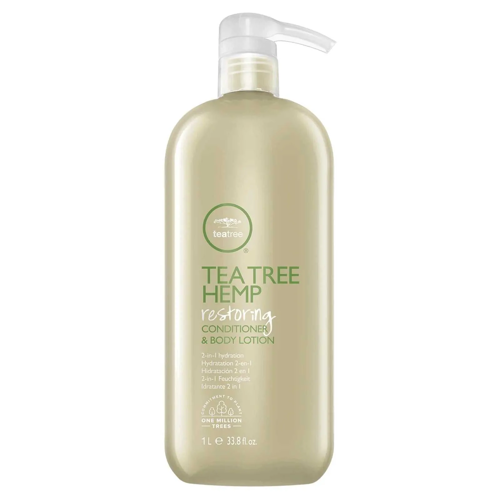 Paul Mitchell Tea Tree Hemp Restoring Shampoo and Body Wash & Restoring Conditioner and Body Lotion Duo 1000ml
