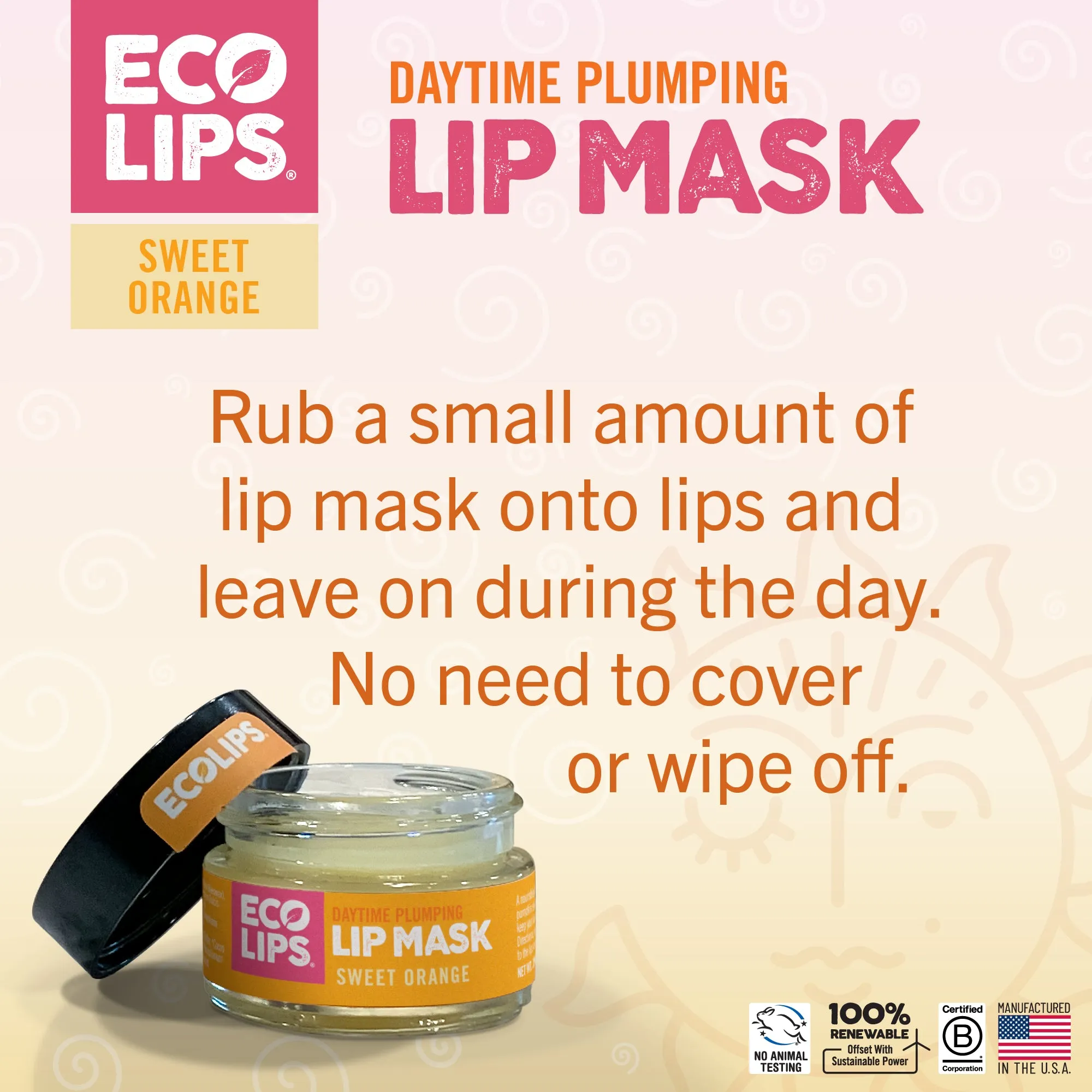 Plumping Daytime Lip Mask with Hyaluronic Acid, 2-count