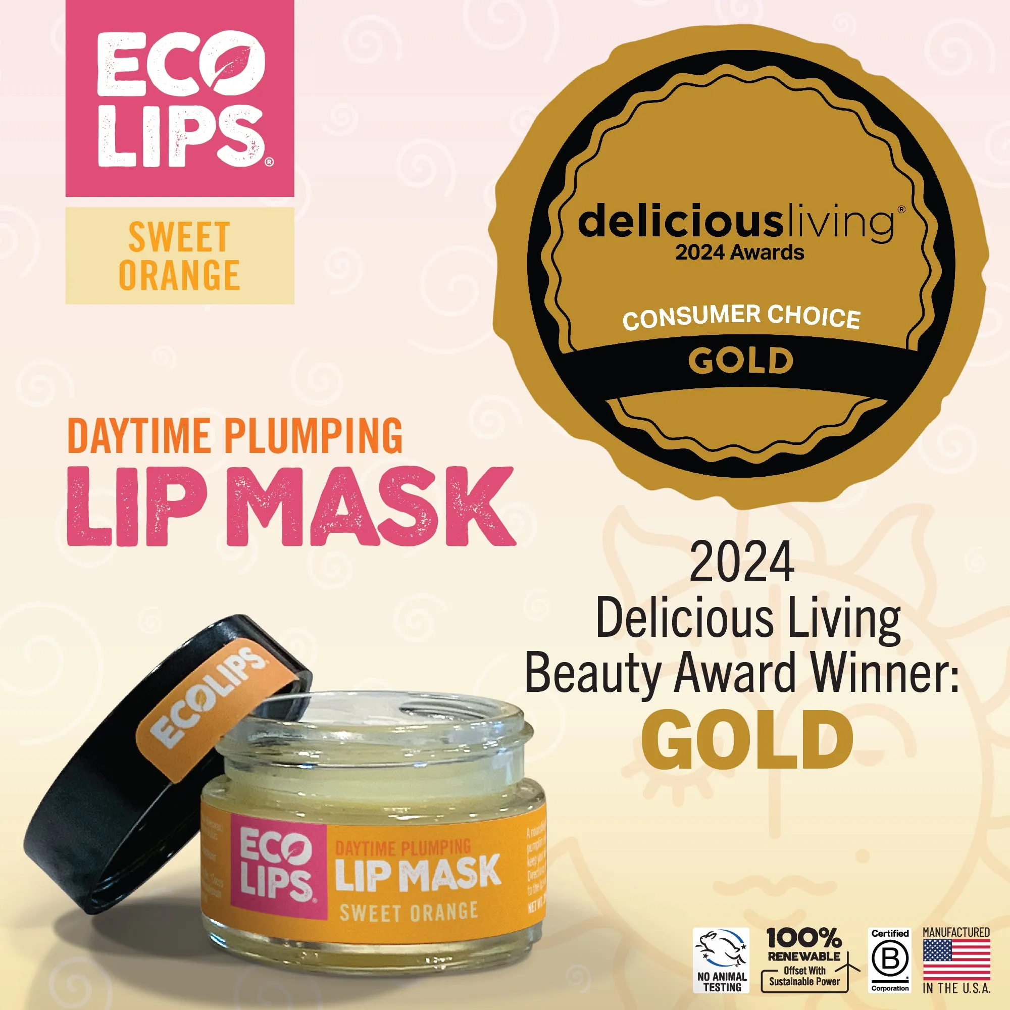 Plumping Daytime Lip Mask with Hyaluronic Acid, 2-count