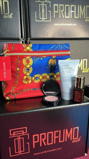 Pochette Estee Lauder Rossa 4pz Tester