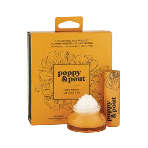 Poppy & Pout Wild Honey Lip Care Duo