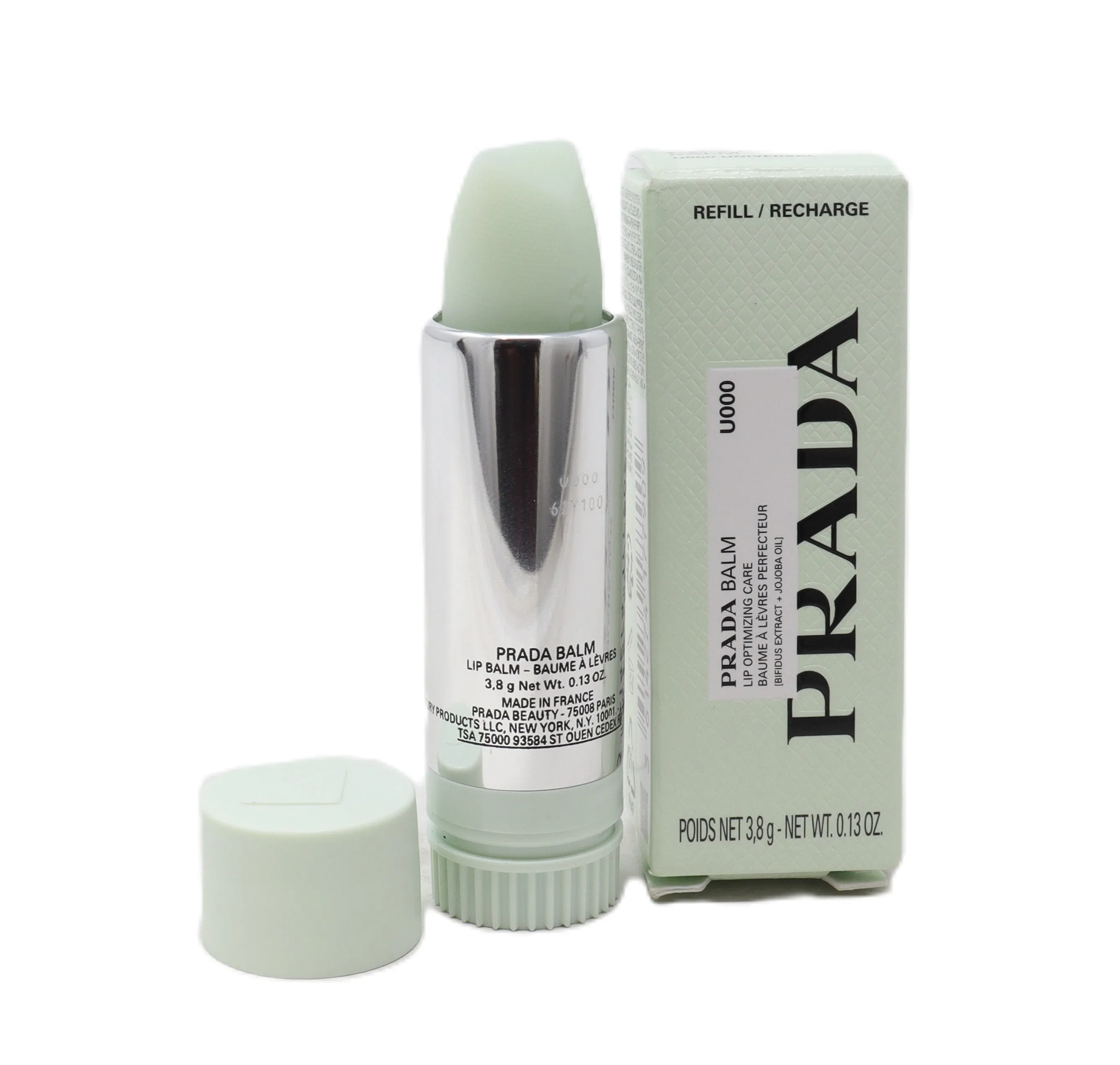 Prada Balm Moisturizing Lip Balm Refill U000 Universal 0.13oz/3.8g New With Box