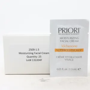 Priori Idebenone Moisturizing Facial Cream Pack Of 25  / New