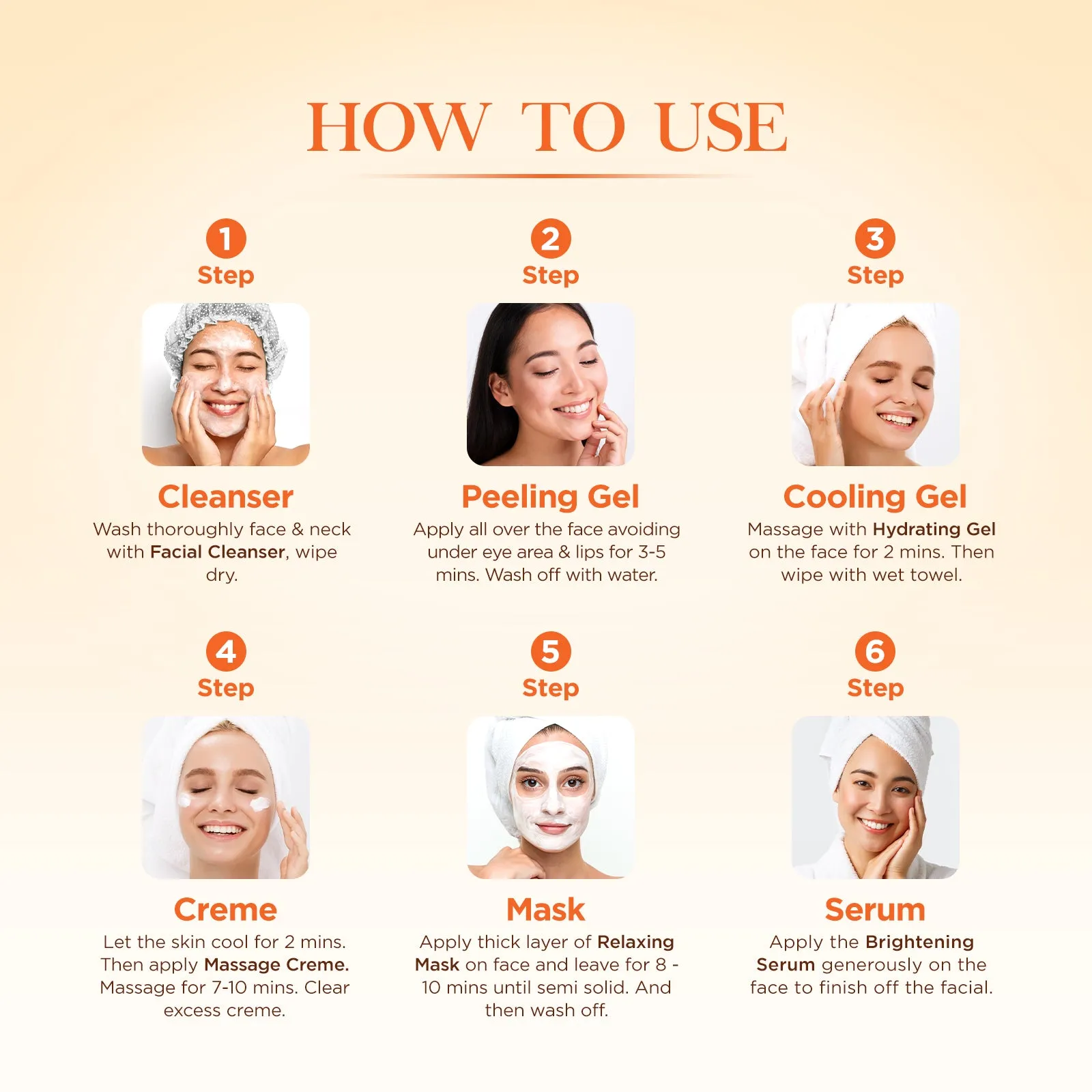 Professional AHA   BHA Facial kit  | 6 Steps 12 facial kit Set