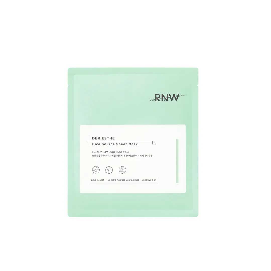 RNW DER.ESTHE Cica Source Sheet Mask (10 Sheet)
