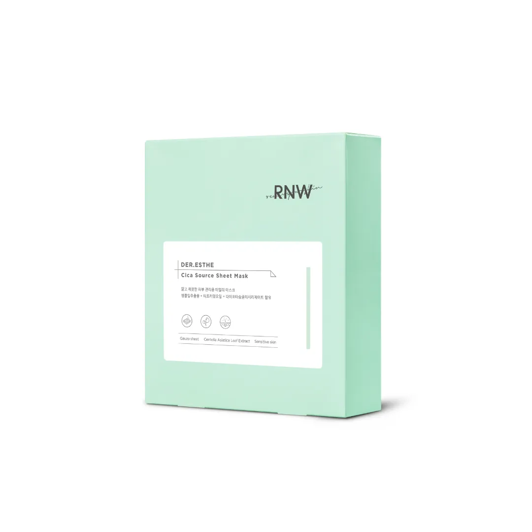RNW DER.ESTHE Cica Source Sheet Mask (10 Sheet)