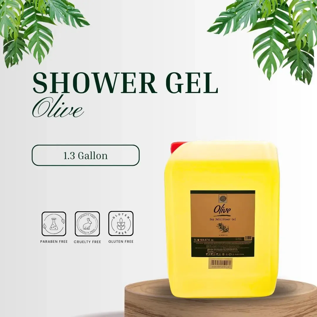 Roomsium Olive Shower Gel Body Wash Bulk Supplies (1.3 Gallon)