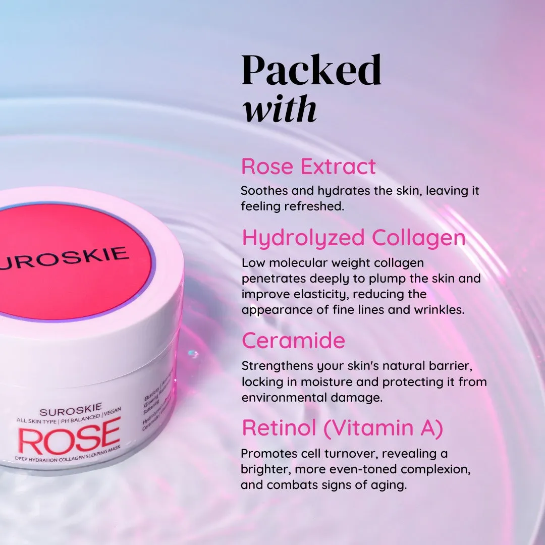 ROSE DEEP HYDRATION COLLAGEN SLEEPING MASK(90GM)