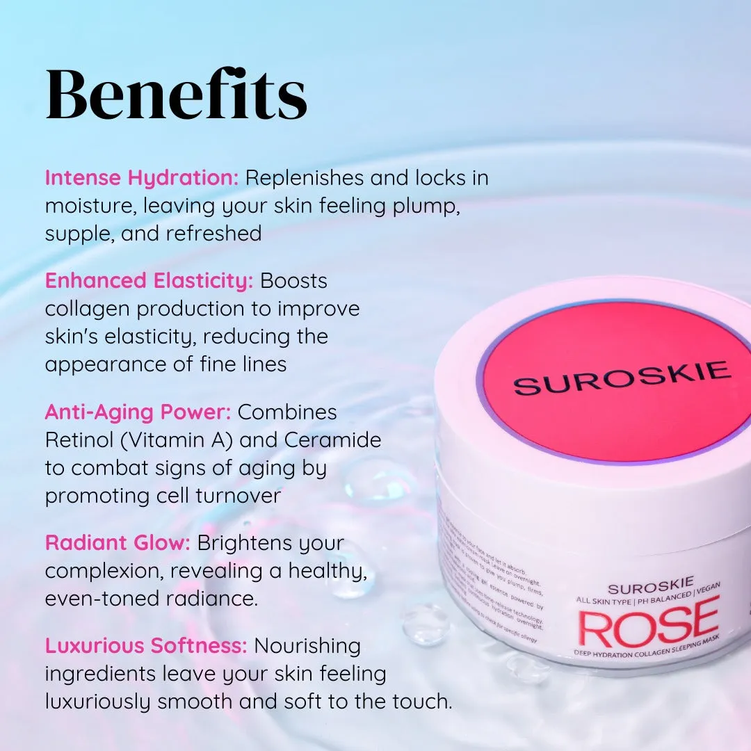 ROSE DEEP HYDRATION COLLAGEN SLEEPING MASK(90GM)