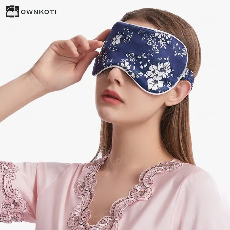 Silk Bouquet Pattern Sleeping Eye Mask