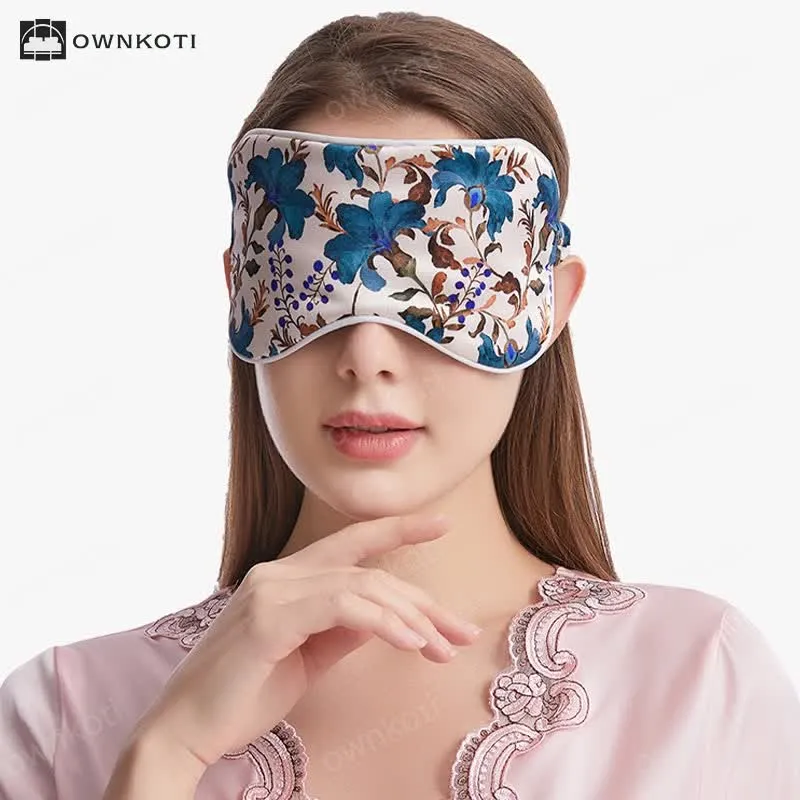 Silk Bouquet Pattern Sleeping Eye Mask
